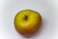 Boskop apple on white background Royalty Free Stock Photo