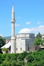 Bosnia and Herzegovina. Ancient town Mostar. The mosque of Koski Mehmed-Pasha, 1617 year built Royalty Free Stock Photo
