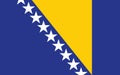 Bosnia and Herzegovina flag vector graphic. Rectangle Bosniak flag illustration. Bosnia and Herzegovina country flag is a symbol