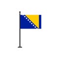 Bosnia and herzegovina flag vector isolated 3 Royalty Free Stock Photo