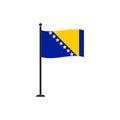 Bosnia and herzegovina flag vector isolated 4 Royalty Free Stock Photo