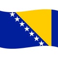 Bosnia and herzegovina flag vector isolated 2 Royalty Free Stock Photo