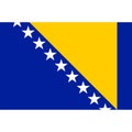 Bosnia and herzegovina flag vector isolated Royalty Free Stock Photo