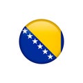 Bosnia and herzegovina flag vector isolated 5 Royalty Free Stock Photo