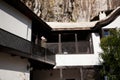 BOSNIA AND HERZEGOVINA: Muslim man educated in Islamic theology, Mullah, calls to pray on a balcony of Sufi monastery