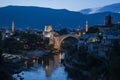 Mostar, Stari Most, Old Bridge, skyline, symbol, Ottoman Empire, Bosnia and Herzegovina, Europe, war, reconstruction Royalty Free Stock Photo