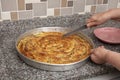 Bosnian borek. Homemade rolled borek, spinach, potato and feta cheese, turkish cuisine. Turkish Culture Ramadan and Eid-Adha