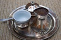 Bosnian coffee set Royalty Free Stock Photo