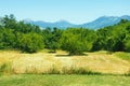 Bosnian countryside landscape on a sunny summer day. Bosnia and Herzegovina Royalty Free Stock Photo