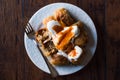 Bosnian Pastry Manti with Yogurt and Fried Butter Sauce / Bosnak Borek