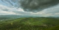 Bosnian Pyramid of the Moon. Landscape with forested ancient pyramid near the Visoko city, BIH, Bosnia and Herzegovina. Royalty Free Stock Photo