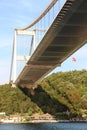 Bosphorus Bridge is istanbul Turkey Royalty Free Stock Photo