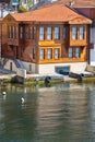 Bosphorus fisherman traditional wooden house