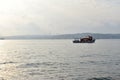 Bosphorus. istanbul coast. boats in the sea.