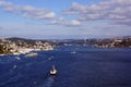 Bosphorus and ÃÂ°stanbul Panorama Royalty Free Stock Photo