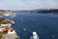 Bosphorus and ÃÂ°stanbul Panorama Royalty Free Stock Photo