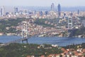 Bosporus bridge of istanbul Royalty Free Stock Photo