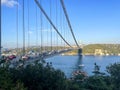 Bosporus Bridge, 15th July Martyrs Bridge AKA 15 Temmuz Sehitler Koprusu, Istanbul, Turkey