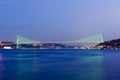 Bosporus bridges, Istanbul, Turkey Royalty Free Stock Photo