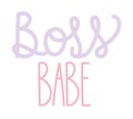 boss babe typography