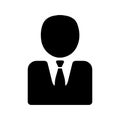 Boss, businessman, chief, customer, employee, manager icon. Black vector graphics