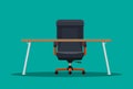 Boss or CEO chair and desktop. Royalty Free Stock Photo