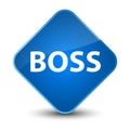 Boss elegant blue diamond button