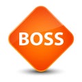 Boss elegant orange diamond button