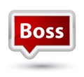 Boss prime red banner button