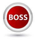 Boss prime red round button