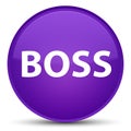 Boss special purple round button