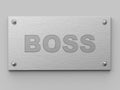 Boss Metall Door Plate