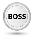 Boss prime white round button