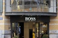 Boss Shop At Amsterdam The Netherlands 2019 Royalty Free Stock Photo