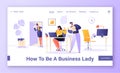 Boss woman landing page template.