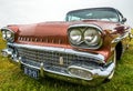 BOSSCHENHOOFD/NETHERLANDS-JUNE 17, 2018: a spectacular view of a classic Pontiac Belleville at a classic car meetin