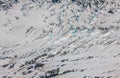Bossons Glacier from the summit of the Aiguille du Midi in the M