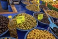 Bostanli / Izmir / Turkey, February 20, 2019, Bostanli bazaar olive market