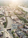 Boston Aerial View Royalty Free Stock Photo