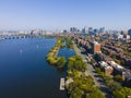 Boston and Charles River, Massachusetts, USA Royalty Free Stock Photo