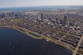 Boston Back Bay aerial Royalty Free Stock Photo