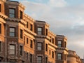 Boston Back Bay Brownstones Royalty Free Stock Photo