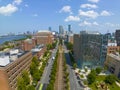 Boston Back Bay modern city skyline, Boston, USA Royalty Free Stock Photo