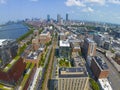 Boston Back Bay modern city skyline, Boston, USA Royalty Free Stock Photo