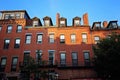 Boston Beacon Hill at sunset Royalty Free Stock Photo