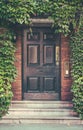 Boston Beacon Hill Townhouse Door Royalty Free Stock Photo