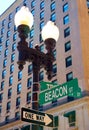 Boston Beacon street sign Massachusetts