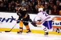Boston Bruins -- Montreal Canadiens rivalry. Royalty Free Stock Photo