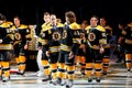 Boston Bruins players Royalty Free Stock Photo