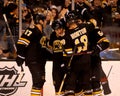 Boston Bruins score a goal.